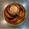 DIVINE Handcrafted Exotic Rosewood Nesting Bowls Set