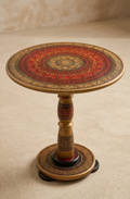 19 inch hand crafted nakshi work wooden portable table