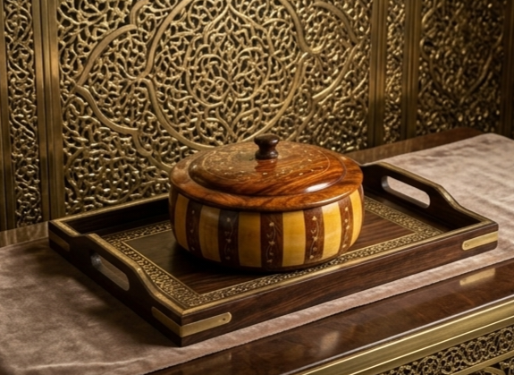 Luxury Wooden Hotpot & Serving Casserole