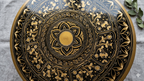 19 inch hand crafted nakshi work wooden portable table
