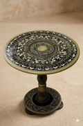 19 inch hand crafted nakshi work wooden portable table