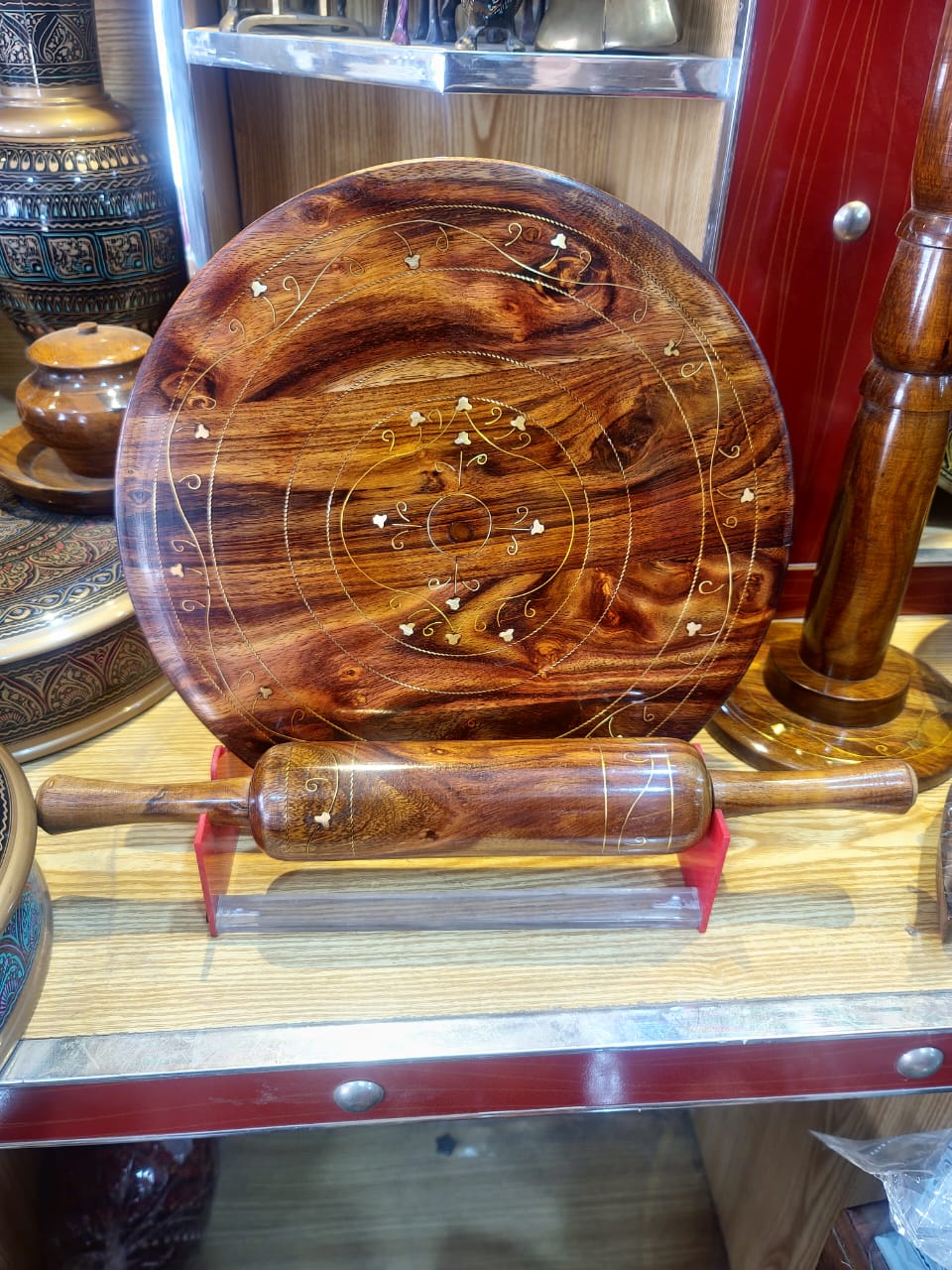 Handcrafted Premium Wooden Chakla Belan Set