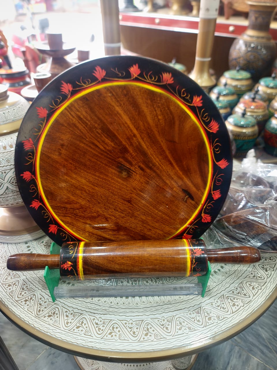 Handcrafted Premium Wooden Chakla Belan Set