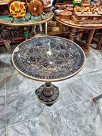 19 inch hand crafted nakshi work wooden portable table