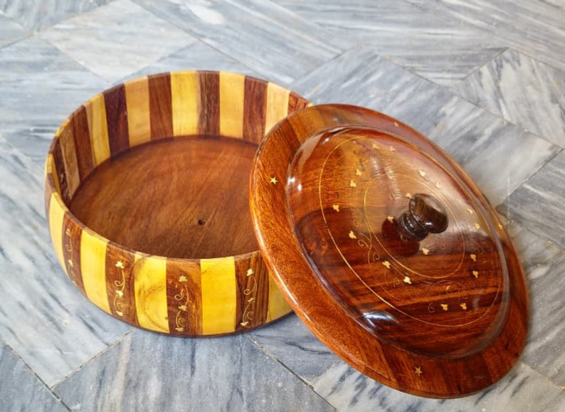 Luxury Wooden Hotpot & Serving Casserole