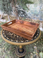 Set of 3 Handcrafted Wooden Serving Trays