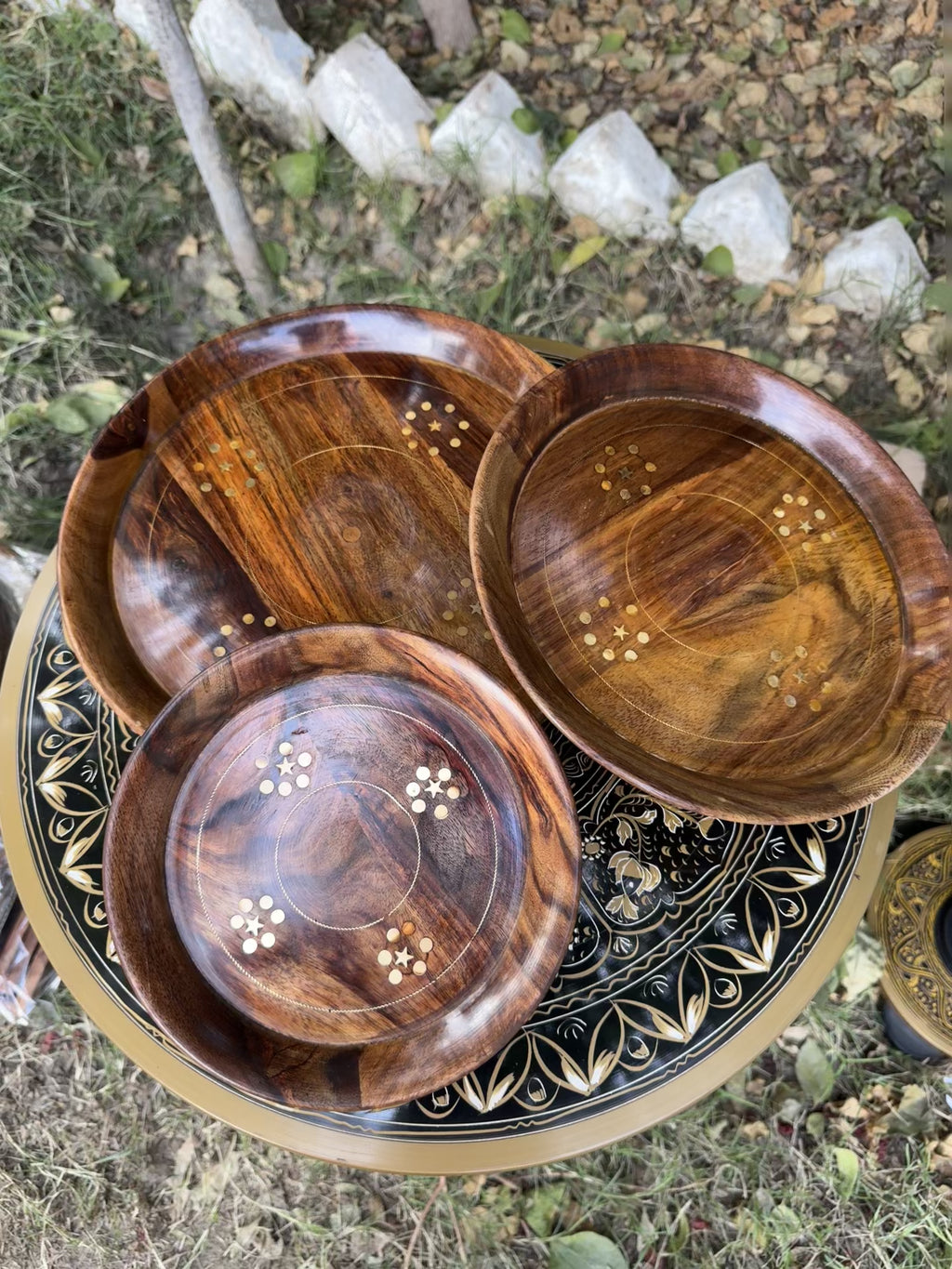 Handcrafted 3-in-1 Wooden Serving Platter