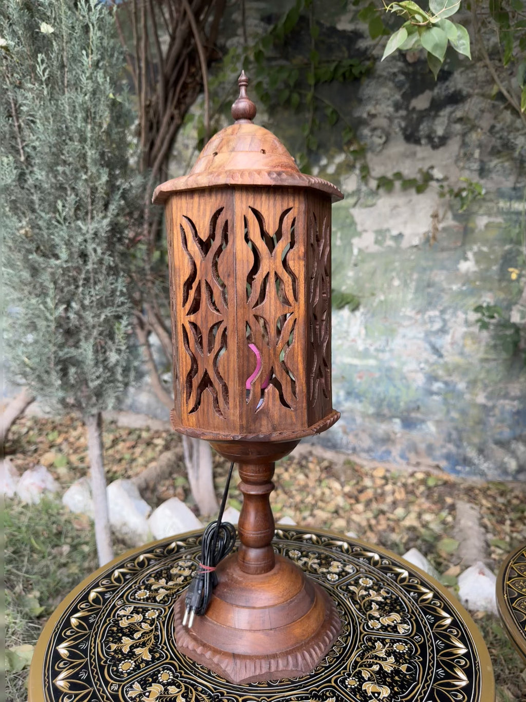 Handcrafted Premium Wooden Bed Lamp