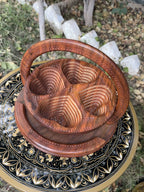 Handcrafted Small Foldable Wooden Dry Fruit Basket