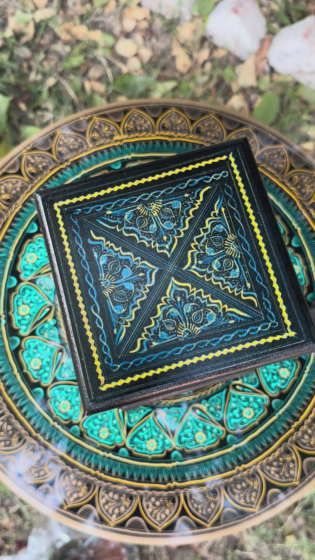 Handcrafted Naqshi Wooden Lamp