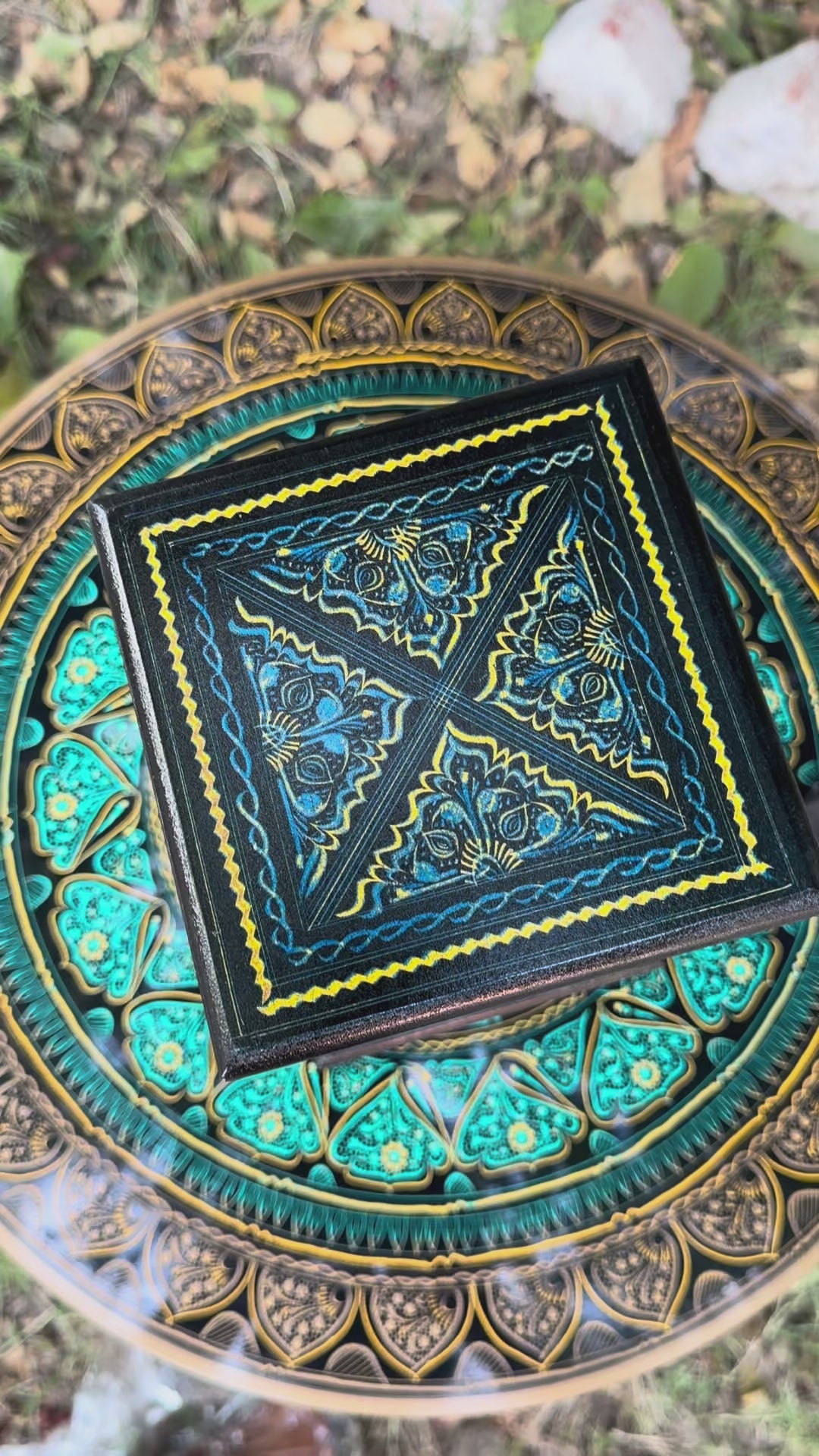 Handcrafted Naqshi Wooden Lamp