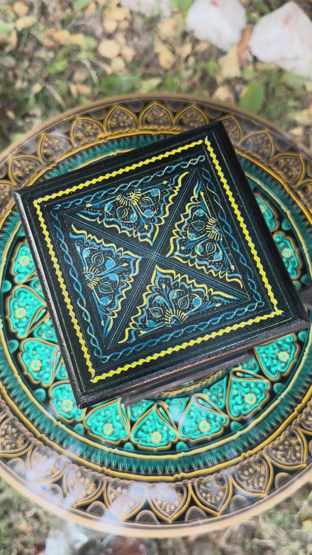 Handcrafted Naqshi Wooden Lamp