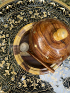 Premium Export-Quality Wooden Tokri Sugar Pot