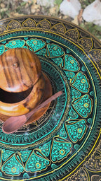 Handcrafted Wooden Sugar Pot Set
