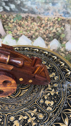 Handcrafted Royal Wooden Cannon Sculpture