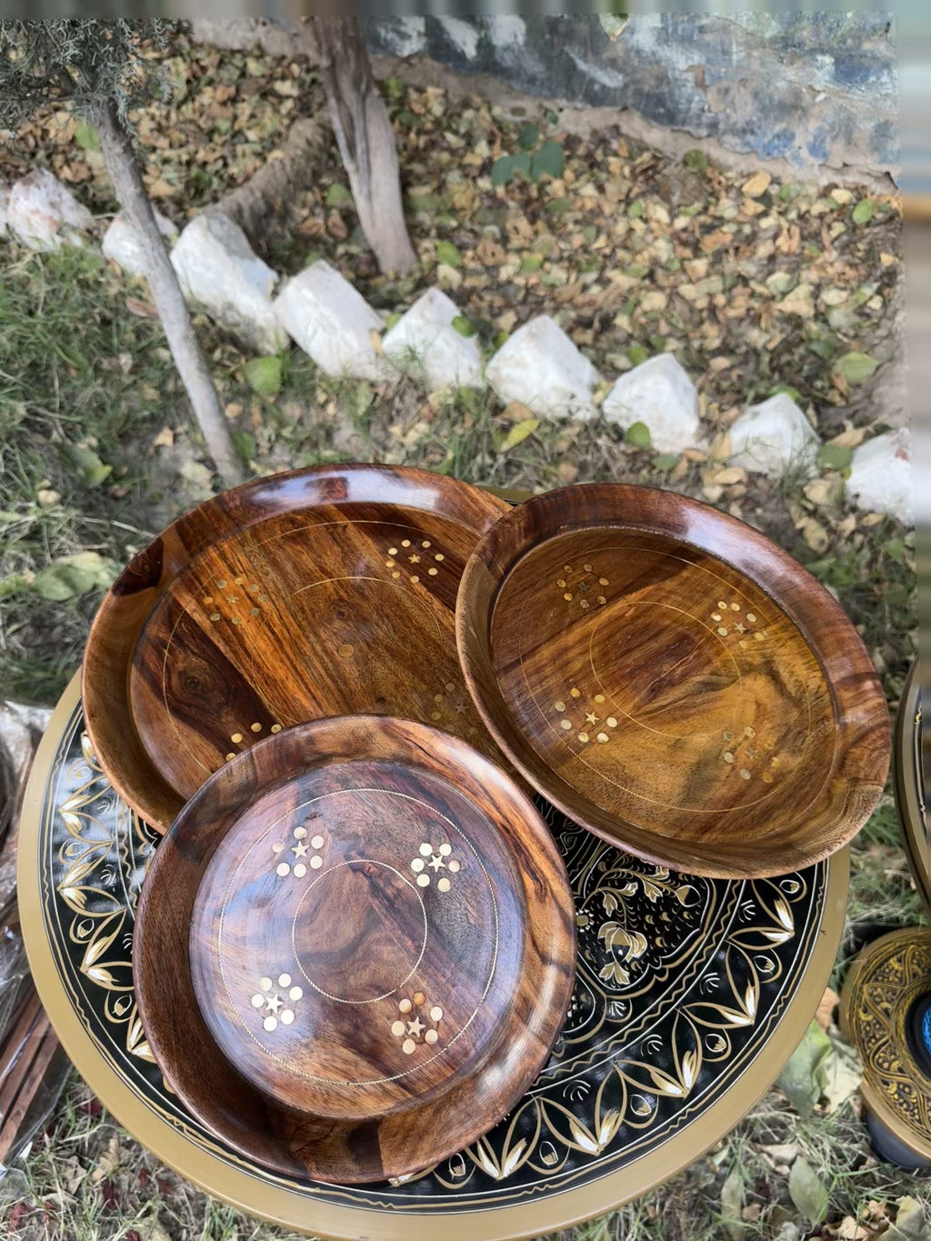 Handcrafted 3-in-1 Wooden Serving Platter