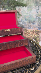Handcrafted 3-in-1 Folding Wooden Jewelry Box
