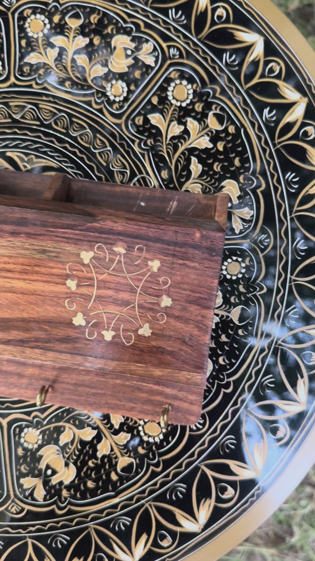 Handcrafted Wall-Mounted Wooden Mobile Charging Dock & Key Organizer