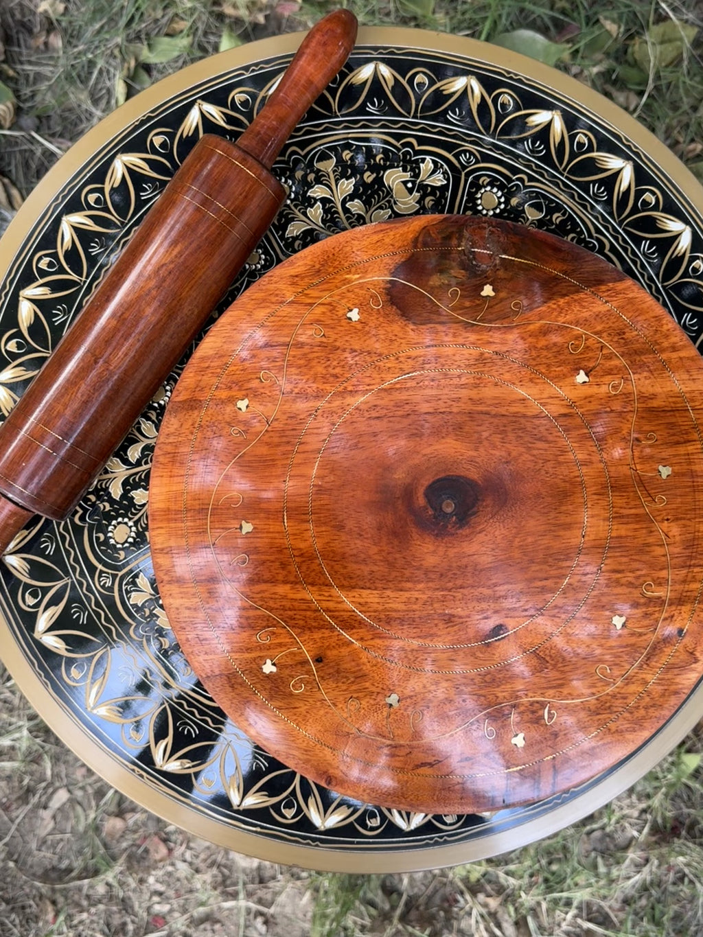 Premium Handcrafted Wooden Chakla Belna Set