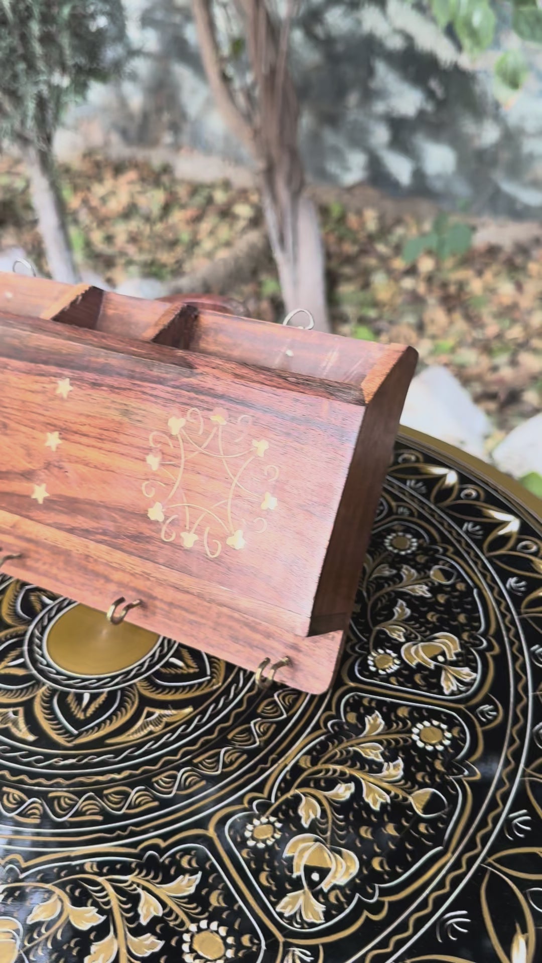 Handcrafted Wall-Mounted Wooden Mobile Charging Dock & Key Organizer