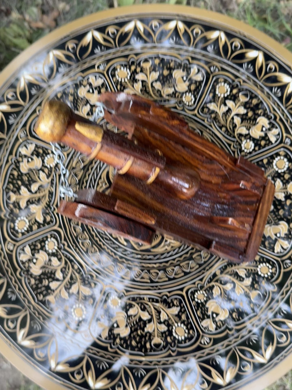 Handcrafted Royal Wooden Cannon Sculpture