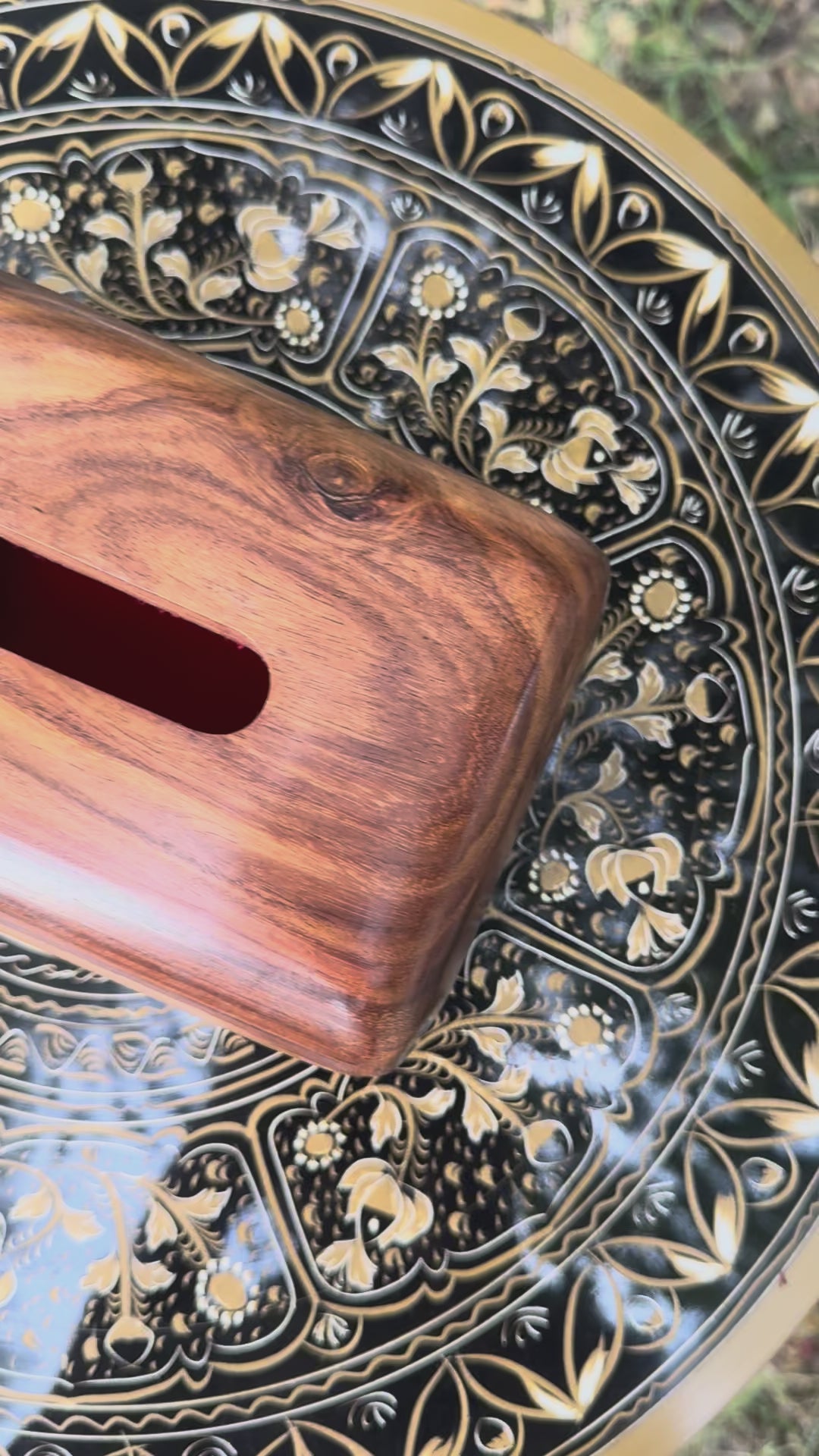 Export-Quality Wooden Car Tissue Box (with Magnetic Closure & Royal Red Interior)