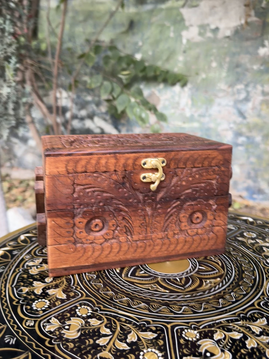 Handcrafted 3-in-1 Folding Wooden Jewelry Box