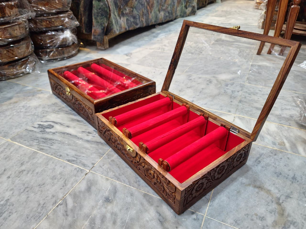 3/4-Rod Bangle Storage Box | Jewelry Organizer