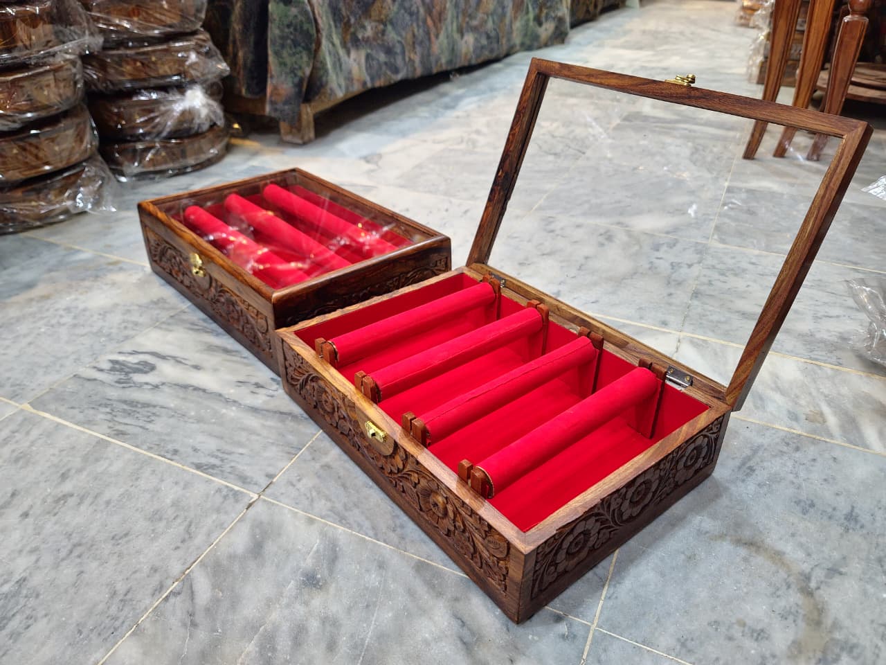 3/4-Rod Bangle Storage Box | Jewelry Organizer
