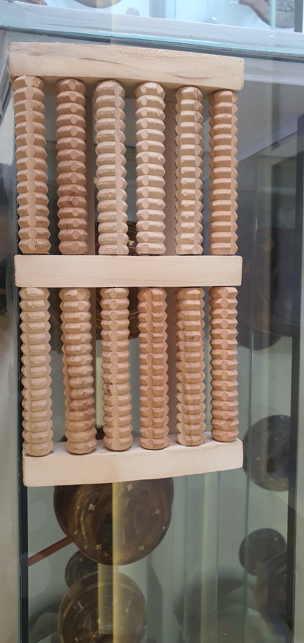 Wooden foot massagaer