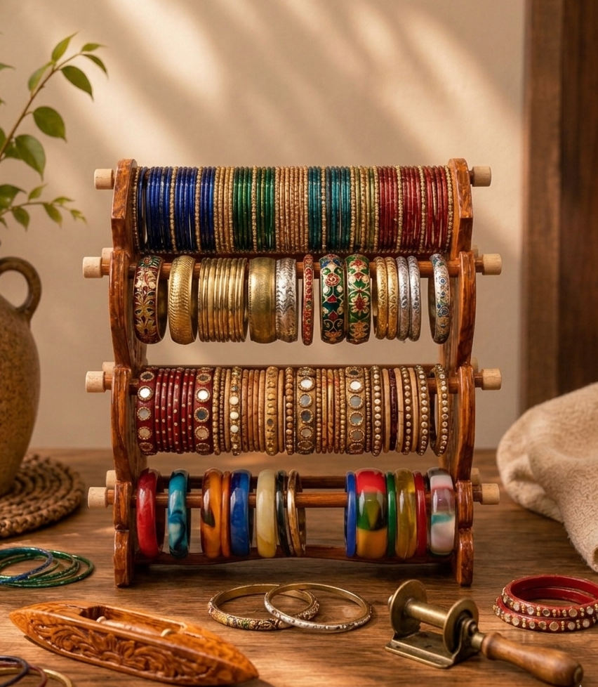 Handcrafted Wooden Bangle Holder