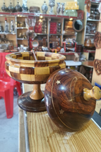 Export Quality Handcrafted Wooden Sugar Pot